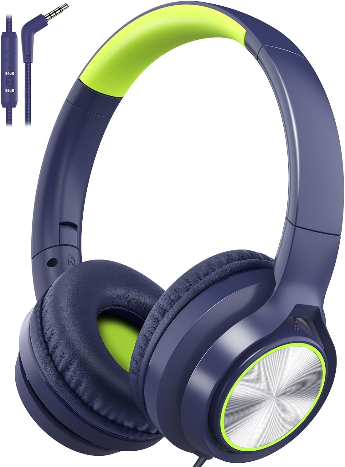 Wired Over Ear Headsets with Microphone Limited Volume 85dB