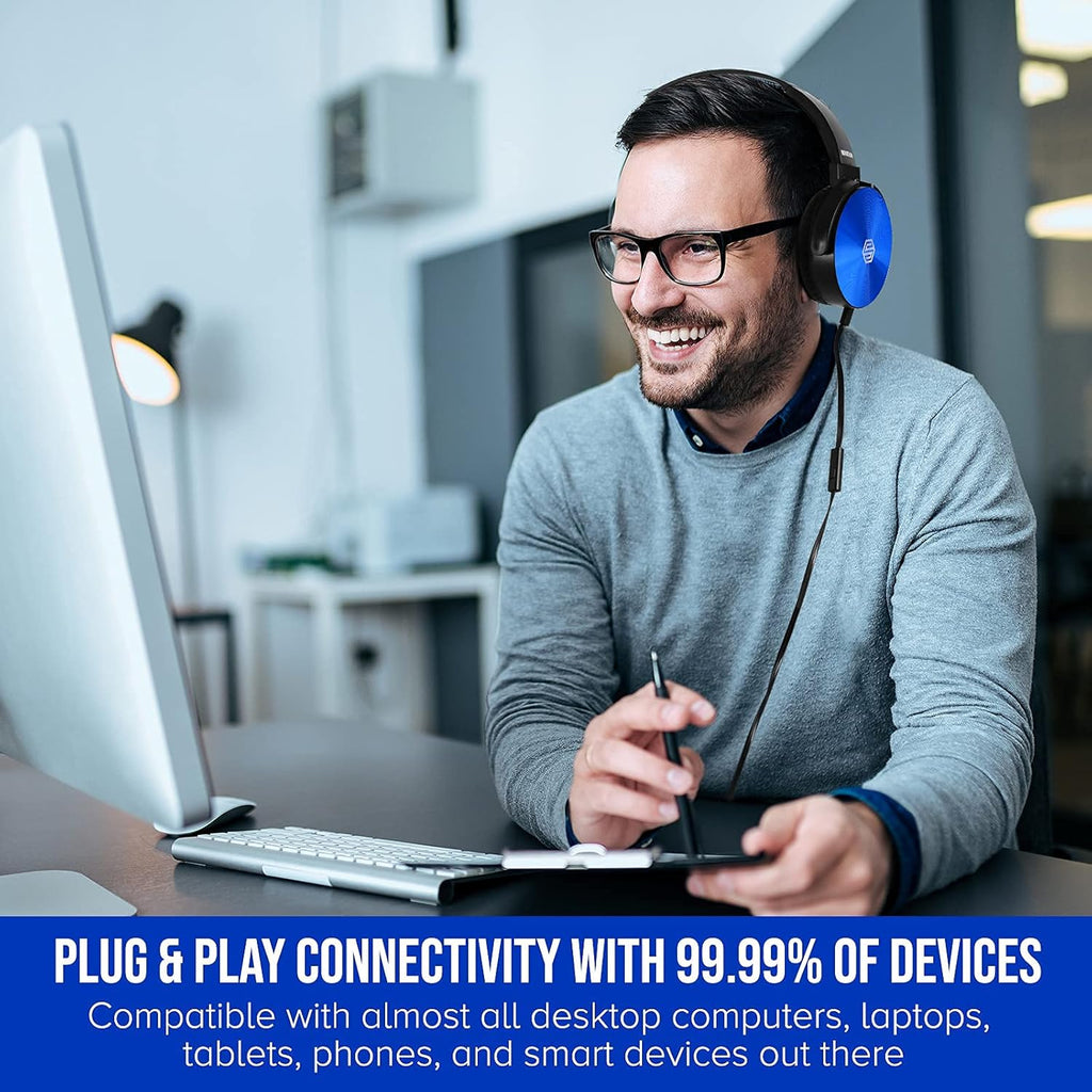 Premium Classroom Headphone with Microphone (5 Pack)