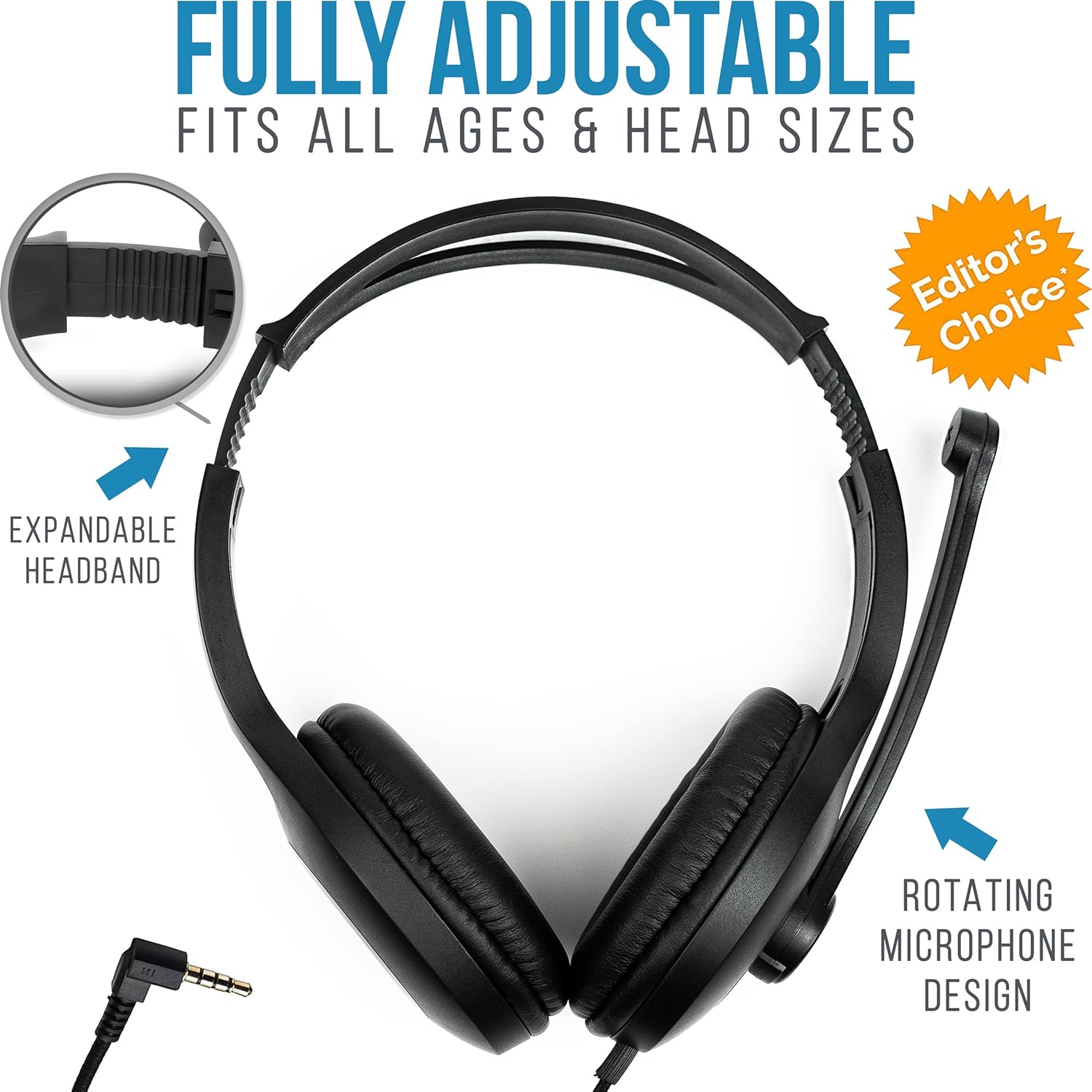 Barks Classroom Headphones With Microphone (10 Pack)